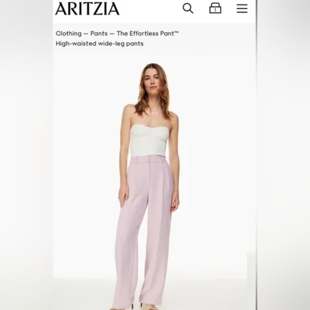 Aritzia Effortless Pants - Callina Lilac